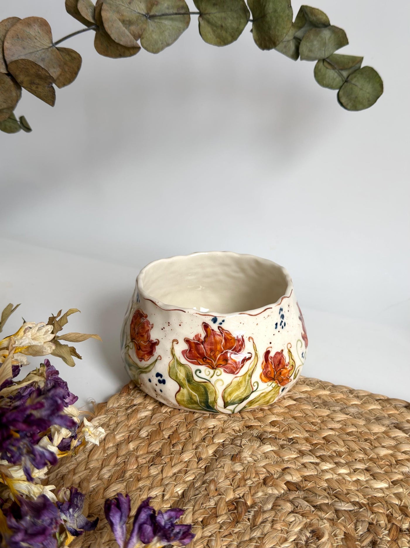 Artistic Tulips Bowl