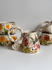 Water Lily, Butterfly and Dragonfly Mug