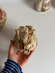 Artistic Blue Cremon Flowers Mug