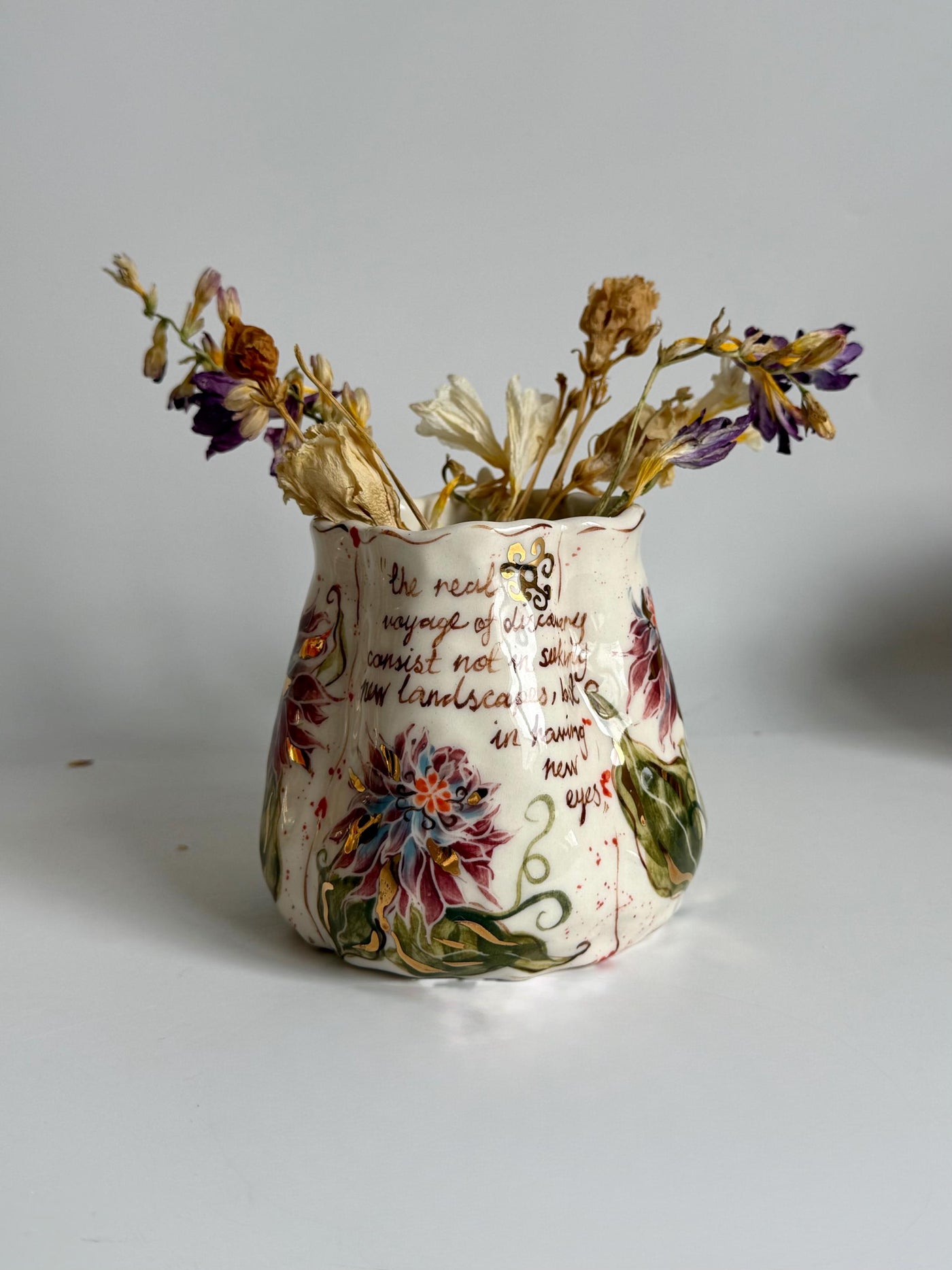 Blue Cremon Flowers Mug
