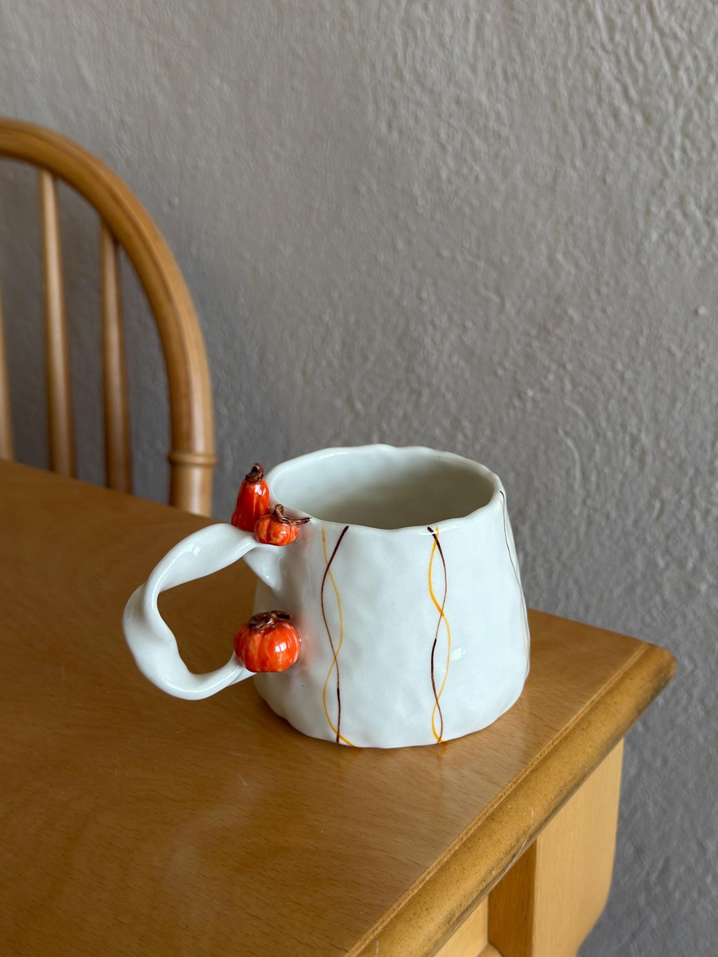Mini Pumpkins on Handle Fall Mug