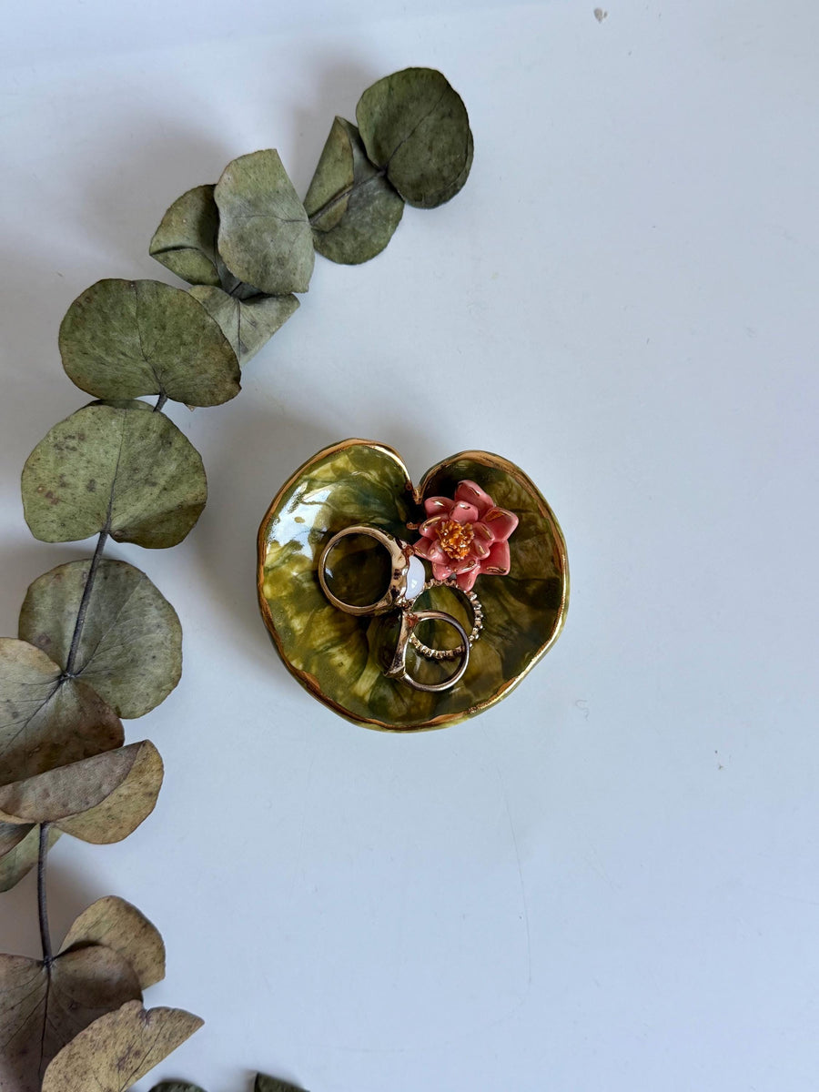 Ring Dish With Lotus