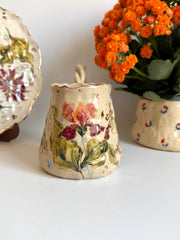 Boho Iris Flower Mug
