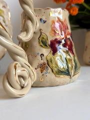 Boho Iris Flower Mug