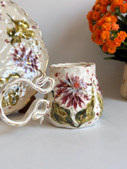 Unique Artistic Dahlia Mug