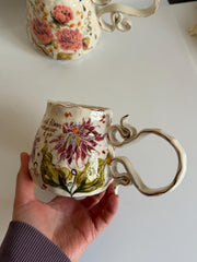 Unique Artistic Dahlia Mug