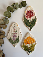 Gold Floral Wall Hangings