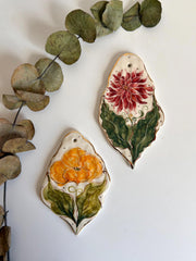 Gold Floral Wall Hangings