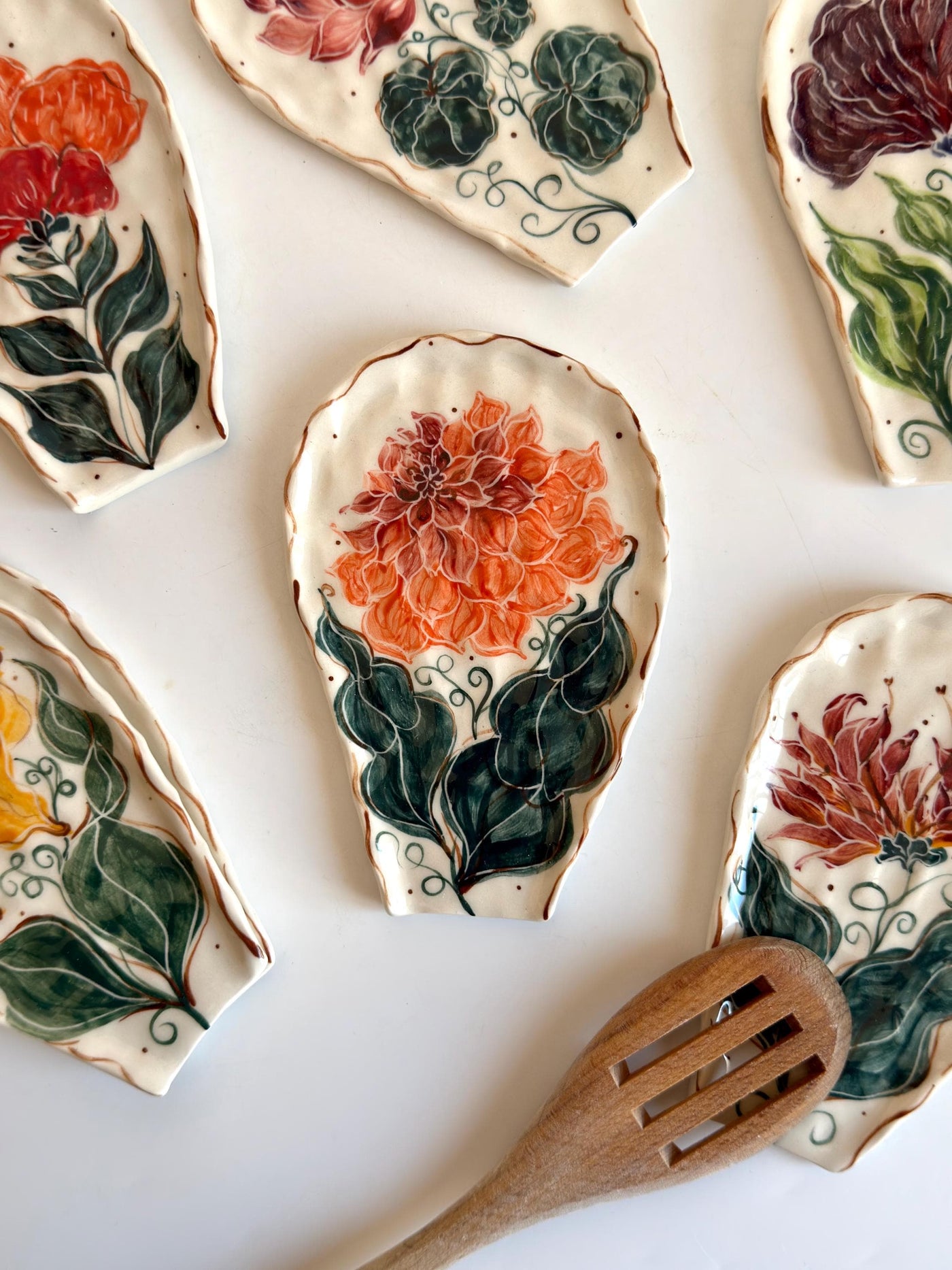 Detail Floral Spoon Rests
