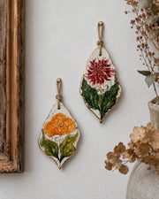 Gold Floral Wall Hangings