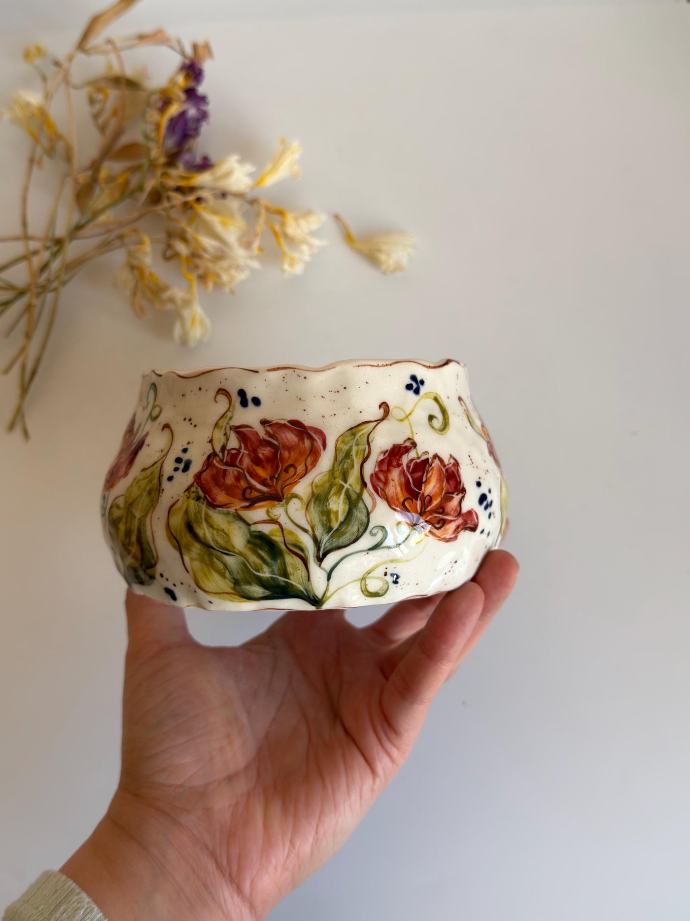 Artistic Tulips Bowl