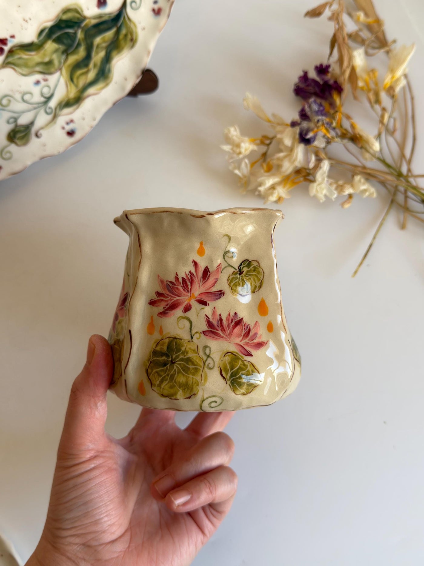 Pink Lotus Flower To Go Mug