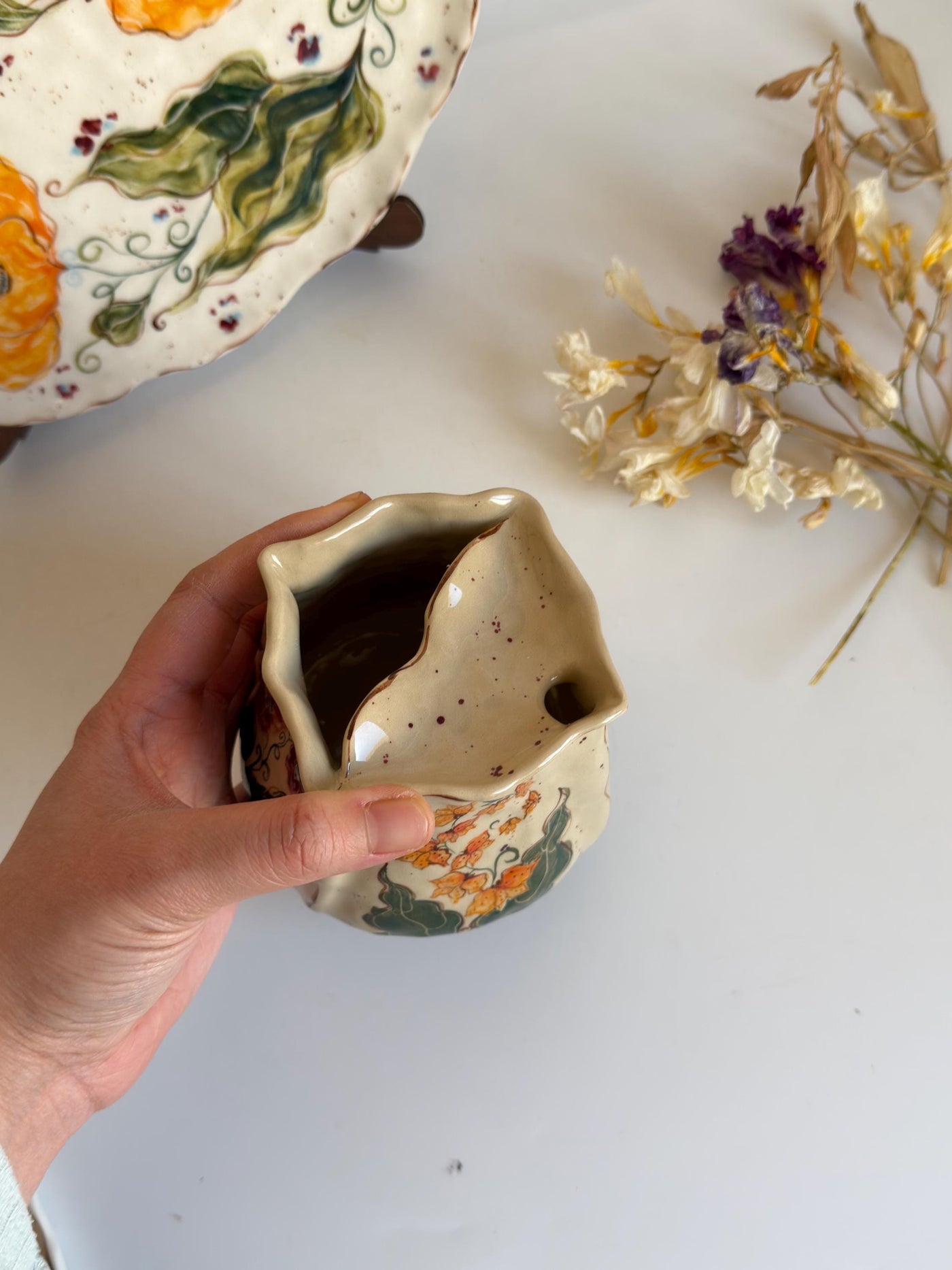 Boho Flower Tumbler Cup