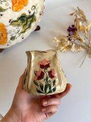 Boho Flower Tumbler Cup