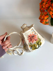 Dahlia Flowers Teapot