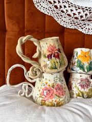 Boho Iris Flower Mug