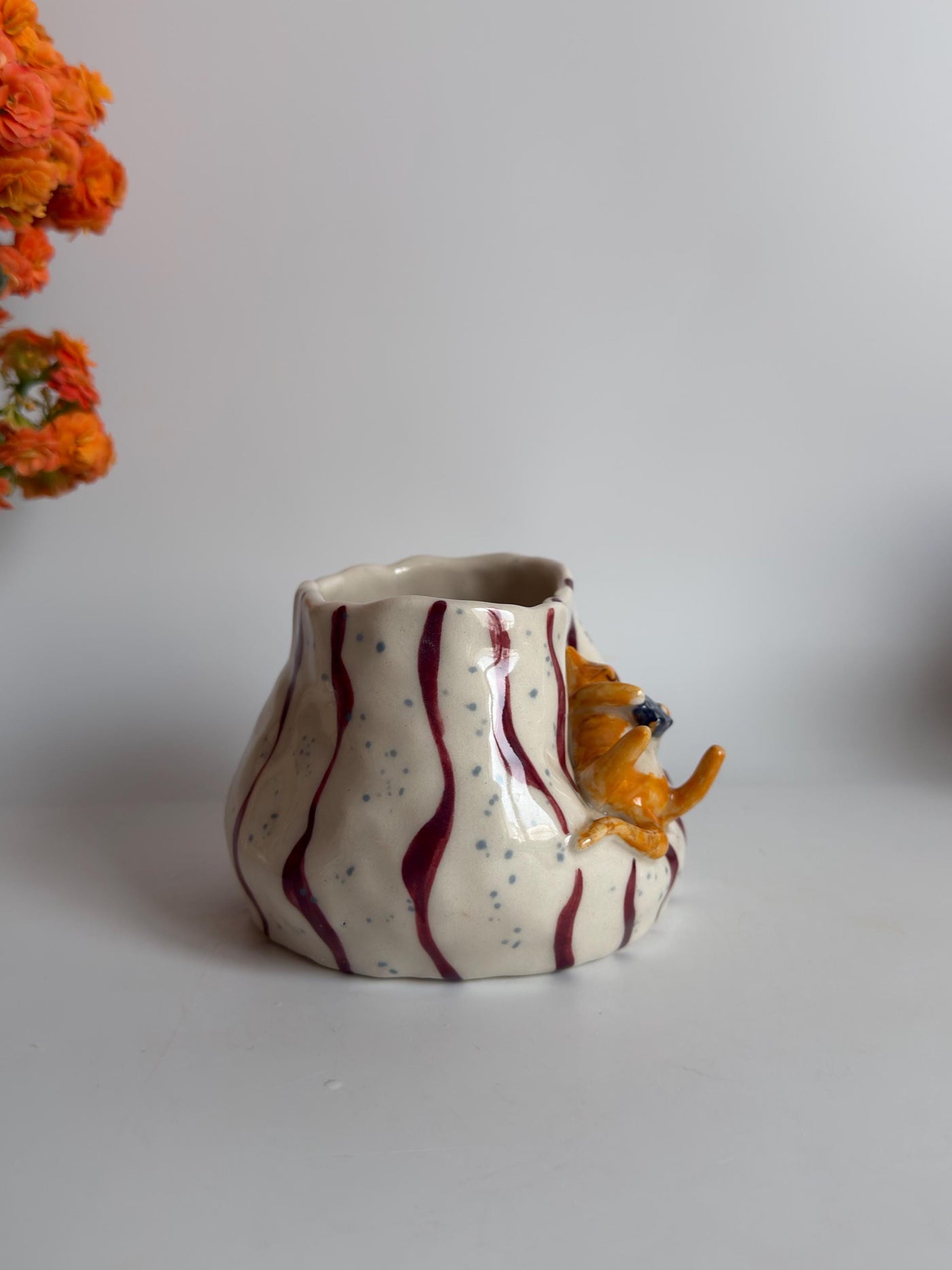 Cute Ginger Cat Cup