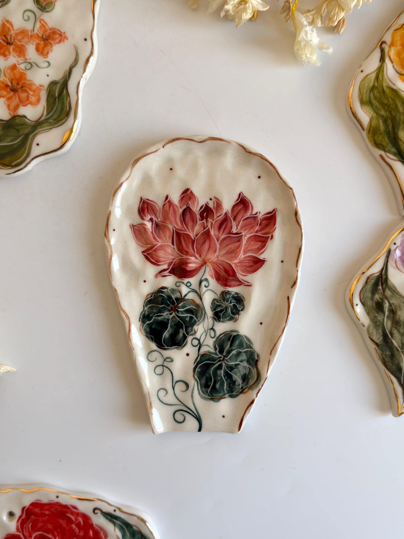 Floral Spoon Rests
