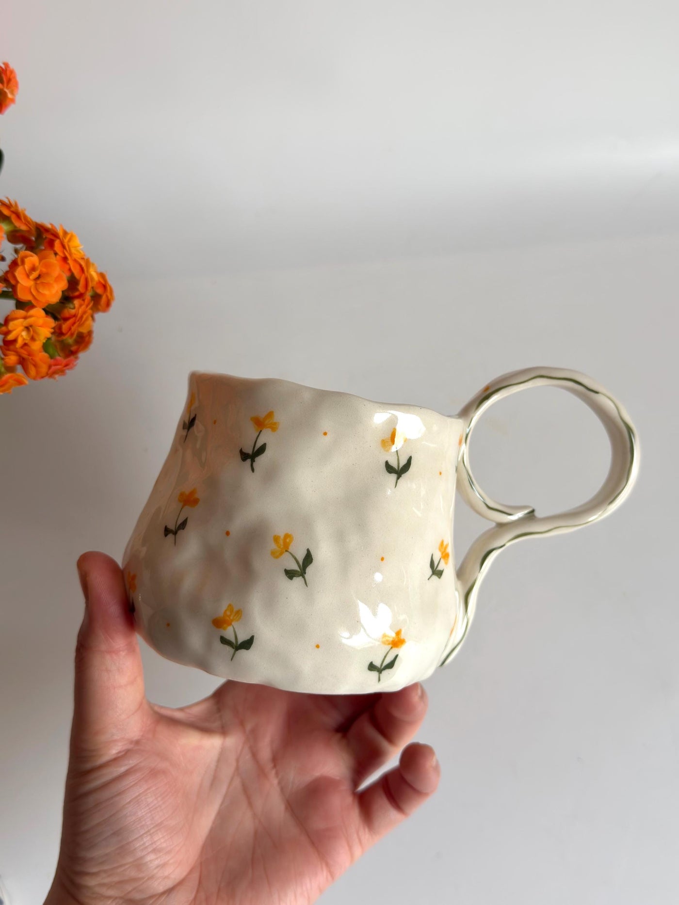 Yellow Tulips Minimalist Mug