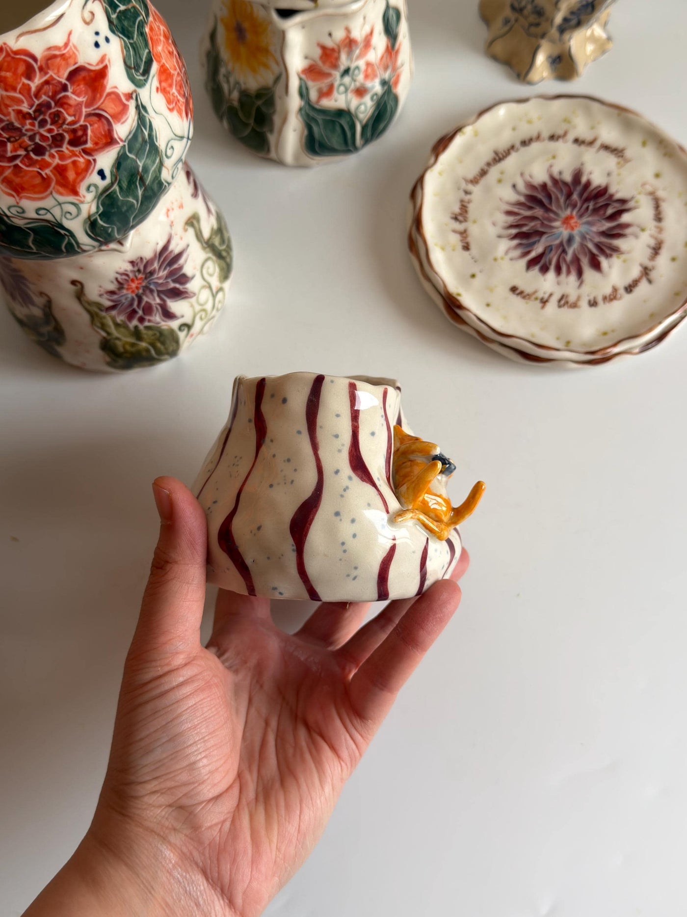 Cute Ginger Cat Cup