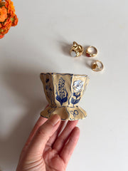 Vintage Flowers Ring Holder Dish