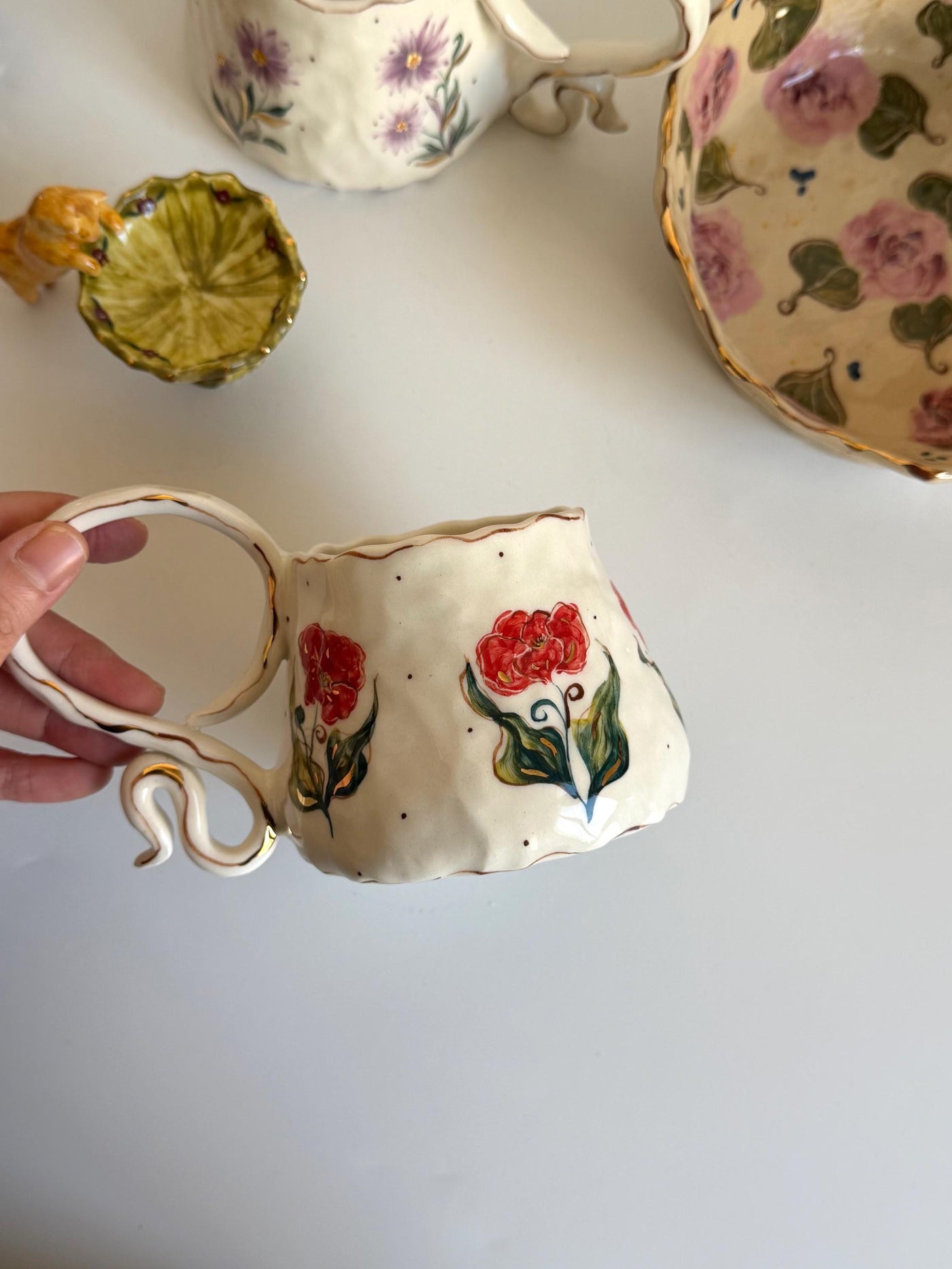 Pressed Flower Boho Mug