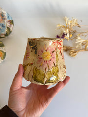 Dahlia Design Mug wiht Butterfly