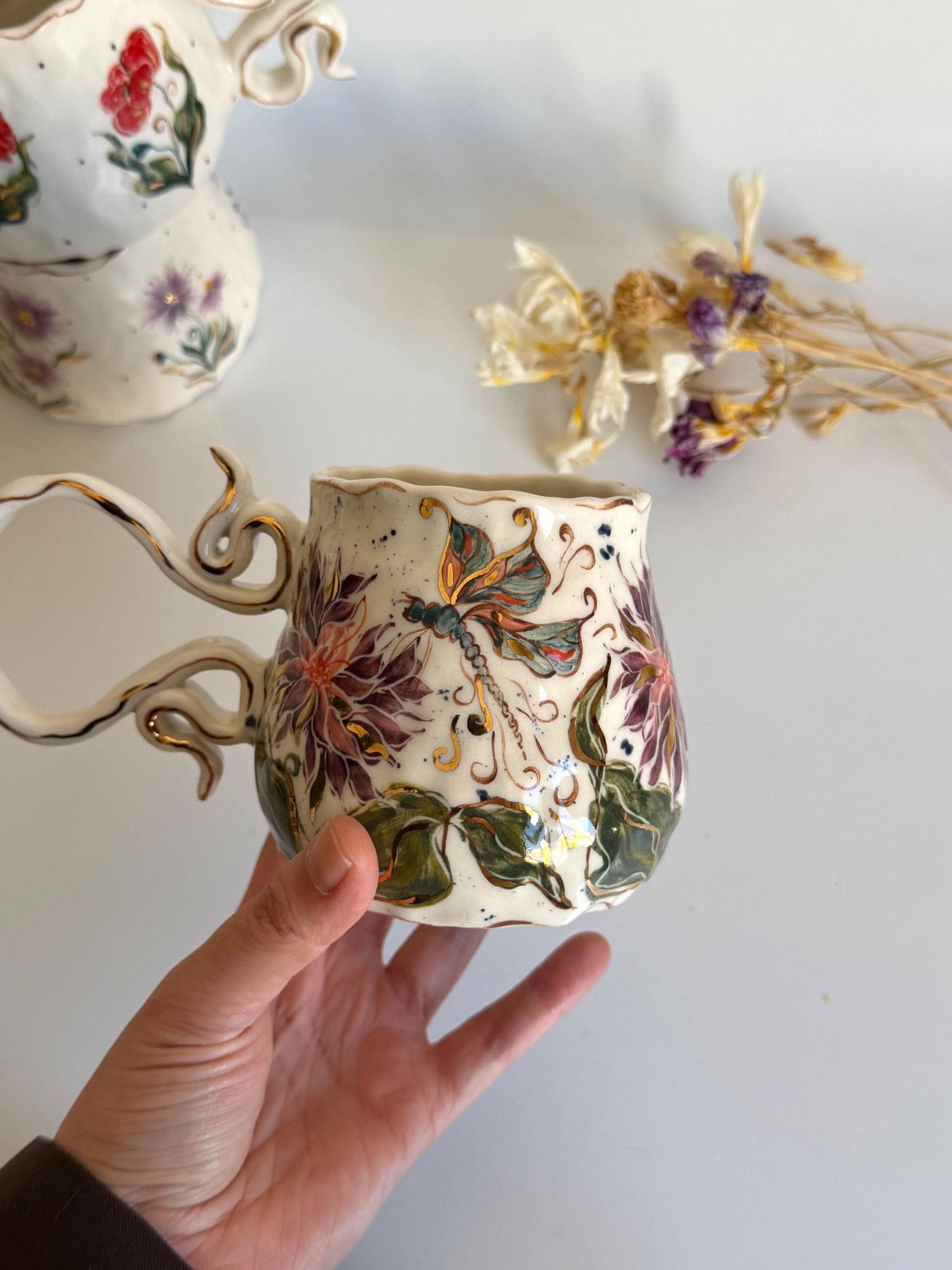 Cremon Design Mug wiht Dragonfly Mug
