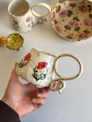Pressed Flower Boho Mug