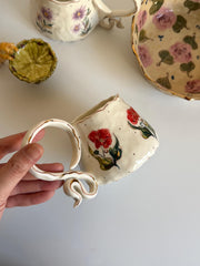 Pressed Flower Boho Mug
