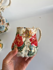 Red Roses and Gold Details Butterfly Mug