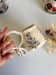 July Birth Larkspur Flower Mug