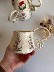 July Birth Larkspur Flower Mug