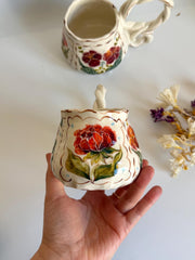 Pink, Orange Dreamy Flowers Mug