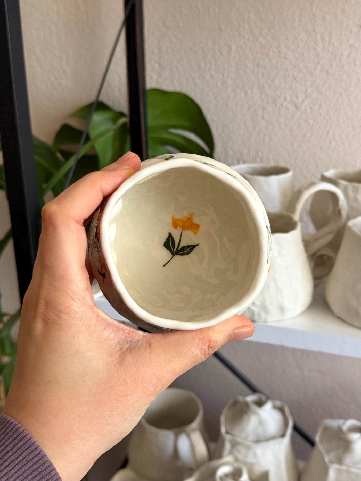 Yellow Tulips Minimalist Mug