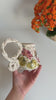 Lotus Floral Artistic Mug w Butterfly and Dragonfly