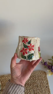 Boho Flower Tumbler Cup