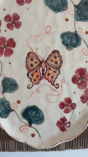 Whimsical Butterfly and Floral Mug
