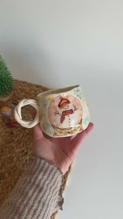 Snowman - Christmas Snow Globe Mug