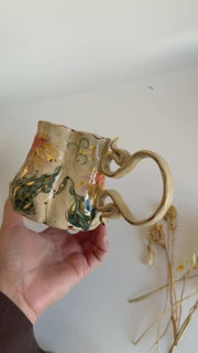 Lilac Dahlia Boho Flowers Mug