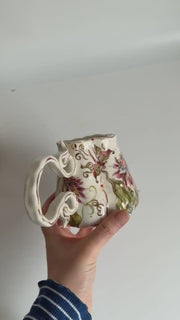 Blue Cremon Flowers Mug