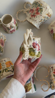 Water Lily Flowers and Dragonfly Mug