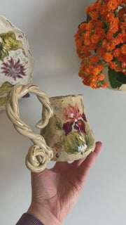 Boho Iris Flower Mug
