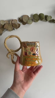 Whimsical Handle Mug
