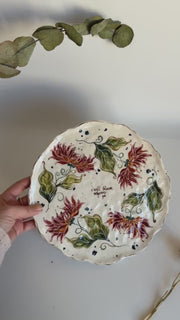 I Will Bloom Wherever I Go Dahlia Flowers Plate