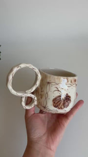 Brown Pumpkin in Framed Mug