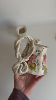 Pink Dahlia Flowers Teapot