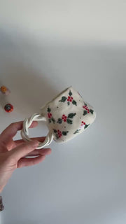Winterberry Christmas Mug