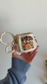 Christmas Theme Fireplace Mug