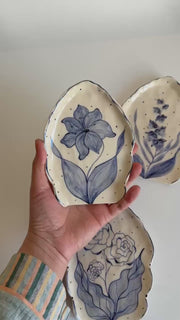 Blue Floral Spoon Rest
